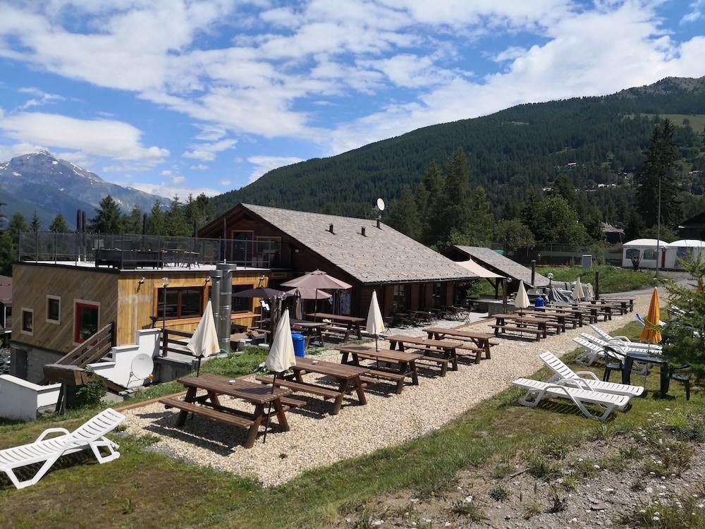 Restaurant Hotel Chalet Del Sole Oulx Exterior foto