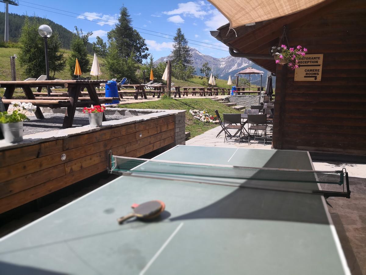 Restaurant Hotel Chalet Del Sole Oulx Exterior foto