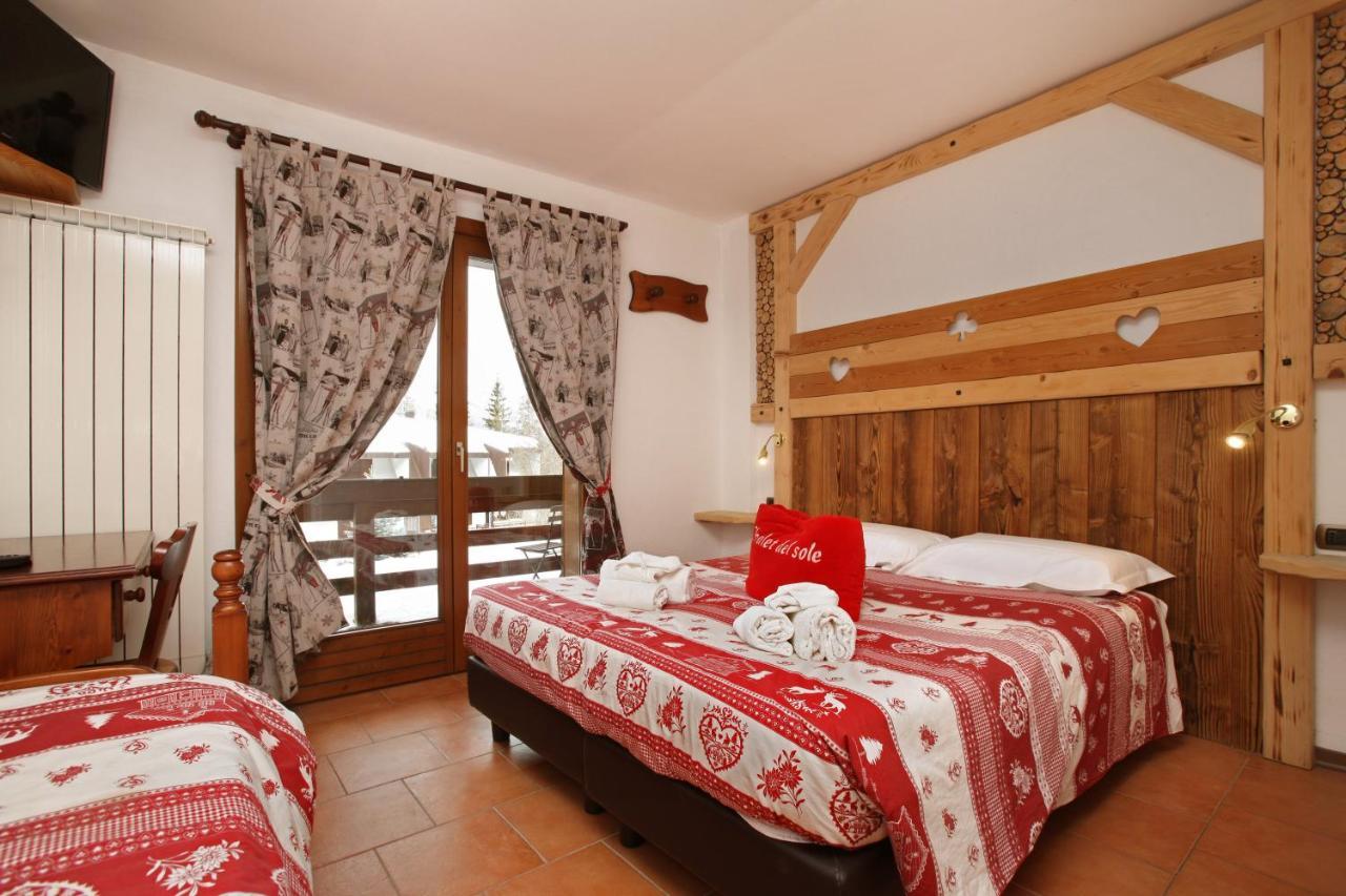 Restaurant Hotel Chalet Del Sole Oulx Exterior foto